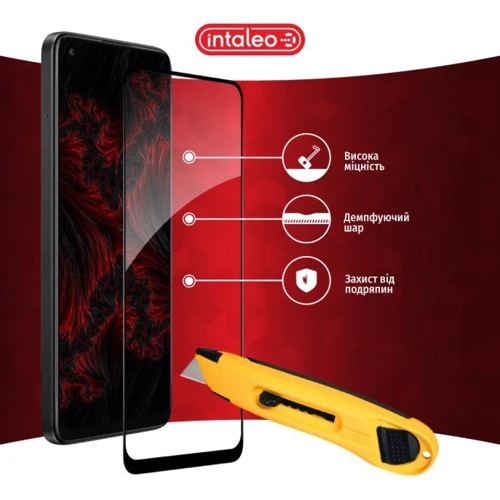 Аксессуар для смартфона Intaleo Tempered Glass Full Glue Black for Oppo A78: Цвет черный