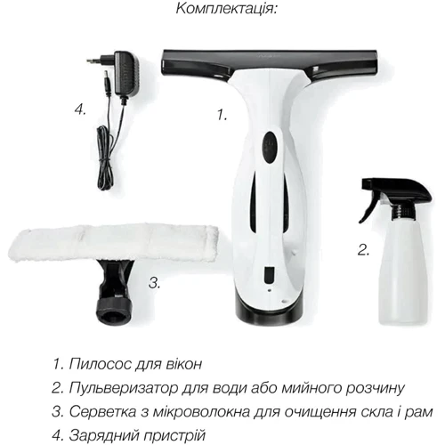 Пылесос Inspire KX-001-White: Мощность всасывания 1.7 кПа