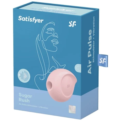Вакуумный клиторальный стимуляторм с вибрацией Satisfyer Sugar Rush Rose