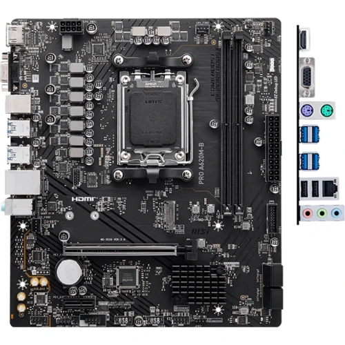 MSI PRO A620M-B: Оперативна пам'ять 2xDDR5 6800+ МГц, до 128 ГБ