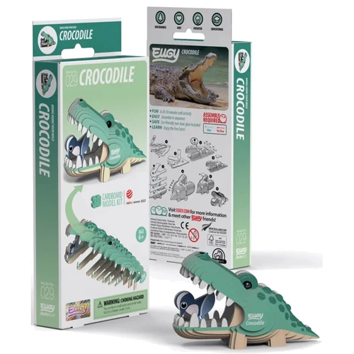 Сборная 3D модель Eugy Зоопарк: Крокодил (XEG-029)
