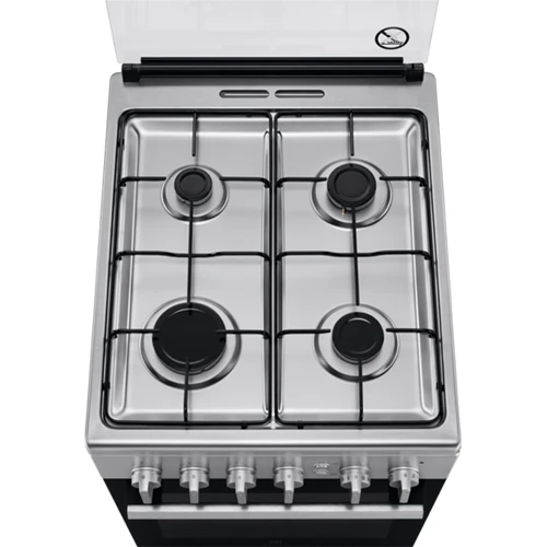 Газовая плита Electrolux LKG504000X: Тип варочной поверхности газовая