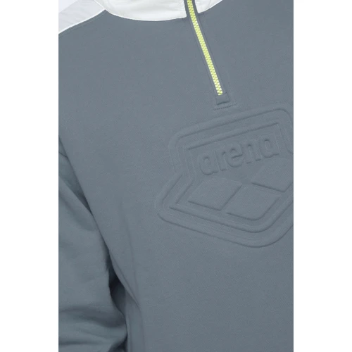 Спортивный худи Arena Padded Hoodie Team (004841-551) 50 серый с капюшоном: Состав Полиэстер, Хлопок