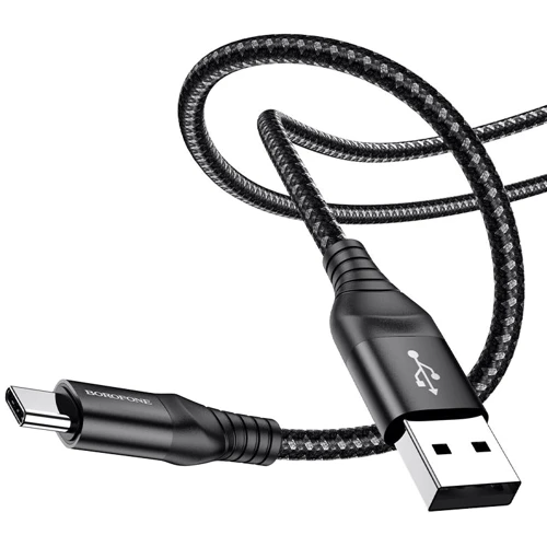 Кабель Borofone USB Cable to USB-C Delightful 1m Black (BX56)