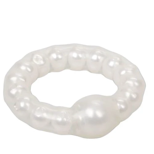 Кільце на пеніс Pearl Beaded Prolong Ring, білий
