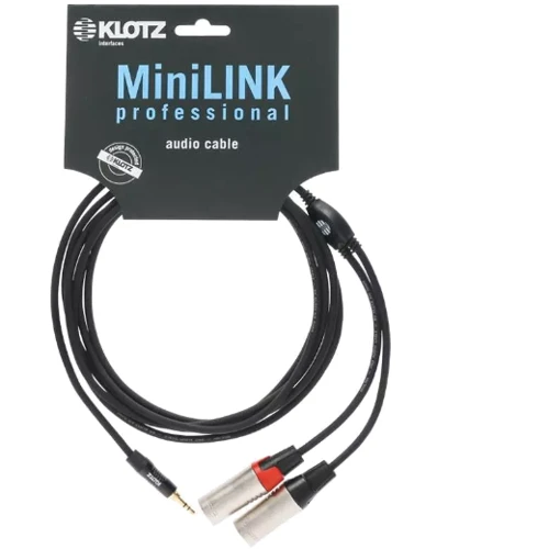 Кабель коммутационный KLOTZ KY9-180 MINILINK PRO Y-CABEL 1.8 M BLACK: Производитель Klotz