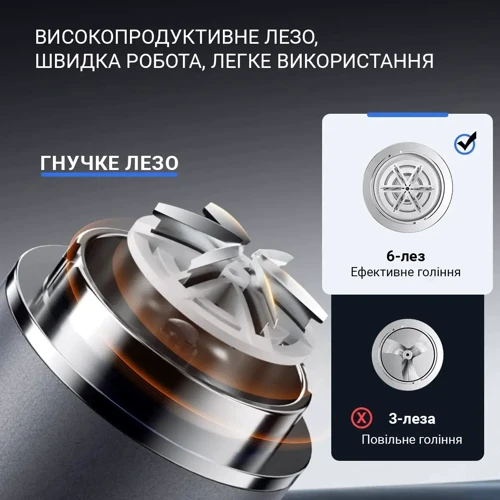 Электробритва Xiaomi Enchen Z3 300mAh silver фото 4