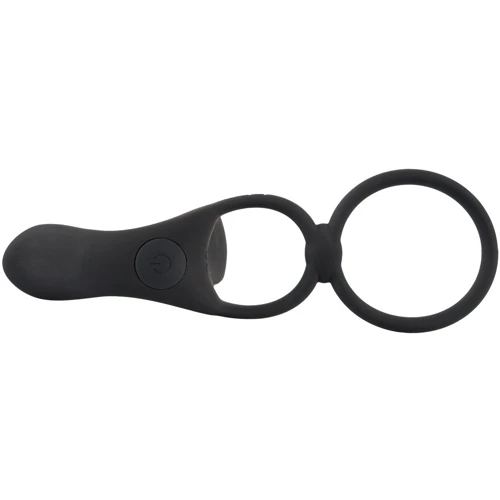 Насадка на пенис с эрекционным кольцом Orion Black Velvets Couple's Vibrator