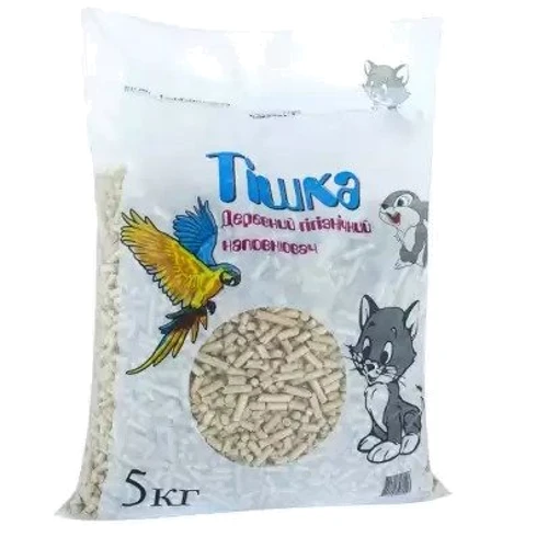 Наполнитель Тішка древесный гигиенический 5 кг (4820207460010)