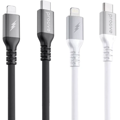 Кабель Proove Cable USB-C для Lightning ReGen Silicone 27W 2m White (CCRS60002122): Тип USB-C - Lightning