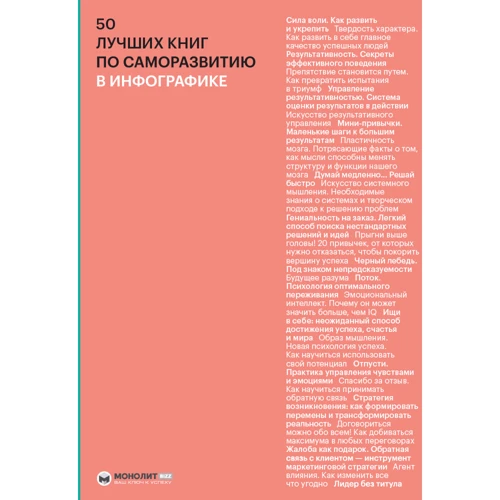 50 лучших книг по саморазвитию в инфографике