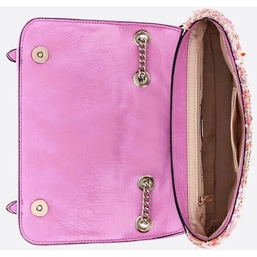 Женская сумка через плечо GUESS ADAM CONVERTIBLE XBODY FLAP фуксия (HWTF8694210-FMU): Материал Текстиль