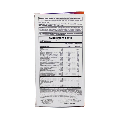 Natures Plus Animal Parade Gold 180 chewables Мультівітаміни для дітей, смак асорті: Тип мультивітаміни