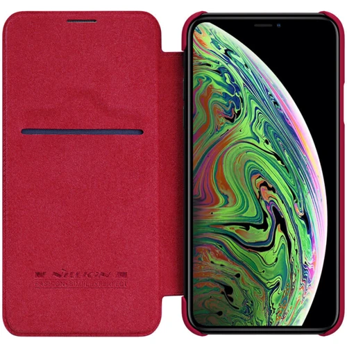 Чехол для iPhone Nillkin Qin Red for iPhone 11 Pro Max: Тип чехла чехол-книжка