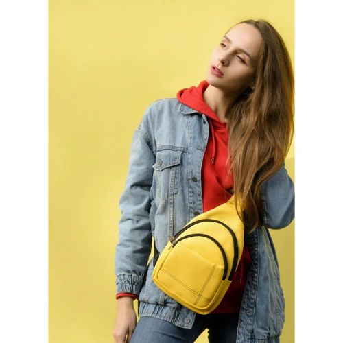 Женская сумка-слинг Sambag Brooklyn желтая (83111028): Страна производитель Украина
