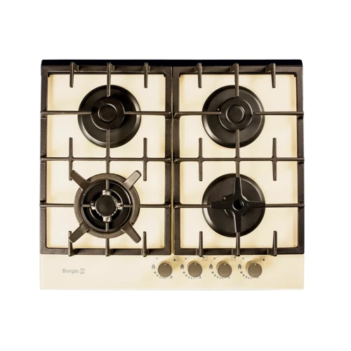 Варочная поверхность газовая Borgio 6272-18 (Ivory Glass) FFD