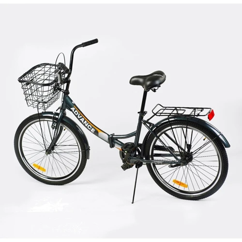 Велосипед Corso Advance 24" складаний (AD-24625): Матеріал рами сталь