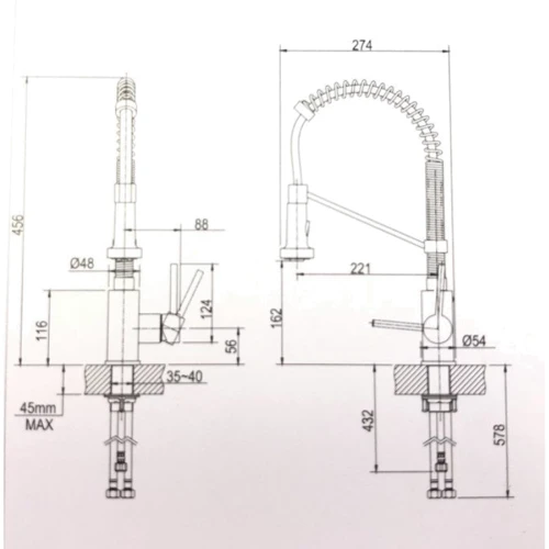 Змішувач для кухонного миття Kraus KPF-1610SFSCH