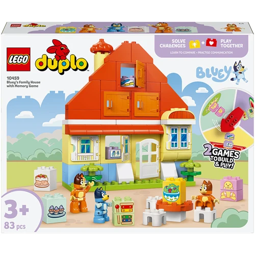 

Конструктор Lego Duplo Bluey Семейный дом Блуи с игрой на запоминание (10459)