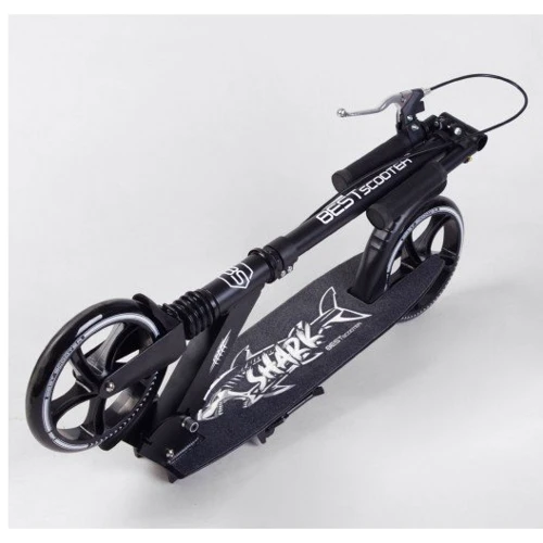 Самокат алюминиевый Best Scooter SHARK черный (16874): Тип тормоза ручной
