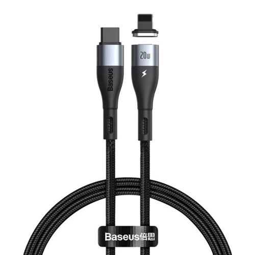 Кабель Baseus Cable USB-C to Lightning Zinc Magnetic Safe Fast Charging PD 20W 1m Black (CATLXC-01)