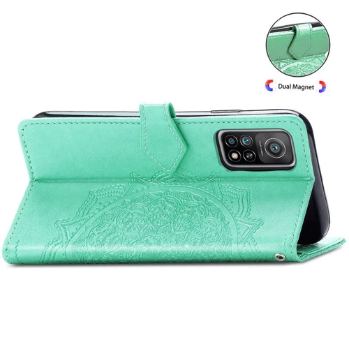 Аксессуар для смартфона Mobile Case Book Cover Art Leather Turquoise for Xiaomi Mi 10T / Mi 10T Pro: Материал искусcтвенная кожа