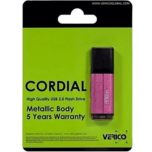 USB-флешка Verico 16GB Cordial Pink (1UDOV-MFPKG3-NN): Объем памяти 16 GB