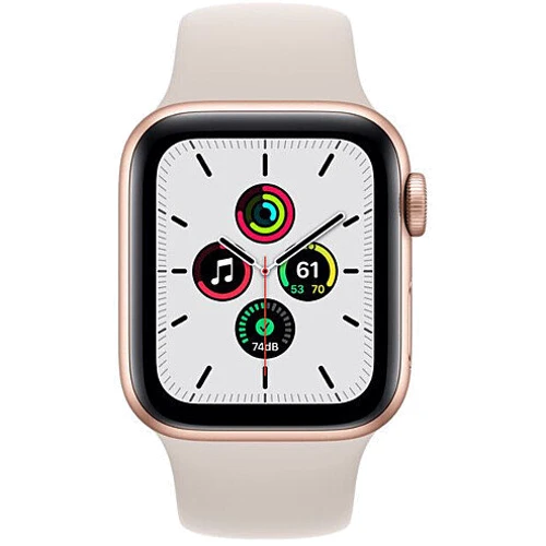 Apple Watch SE 40mm GPS Gold Aluminum Case with Starlight Sport Band (MKQ03) UA: Размер 40mm