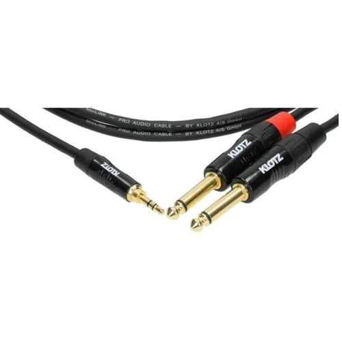 Кабель коммутационный инсертный Klotz KY5-150 Minilink Pro Y-Cable Black 1.5 m