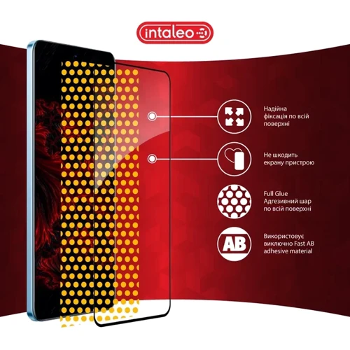 Intaleo Tempered Glass Full Glue Black for Realme 12 4G фото 6