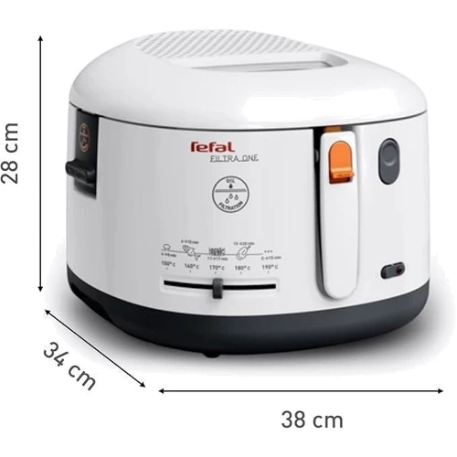 Фритюрниця Tefal Filtra One FF1631: Максимальна кількість масла 2.1 л