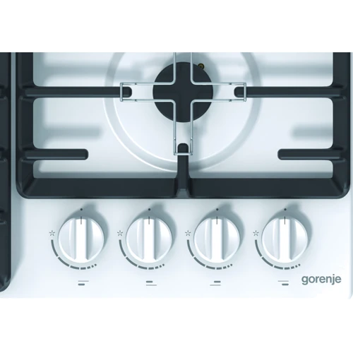 Варочная поверхность газовая Gorenje G641W: Расположение панели спереди