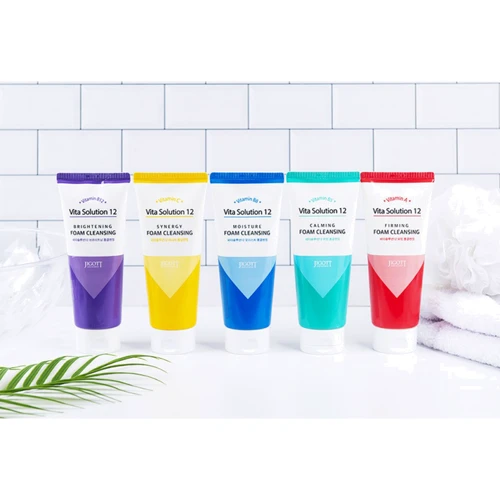 Jigott Vita Solution 12 Calming Foam Cleansing Пенка для умывания успокаивающая 180 ml: Пол Для женщин