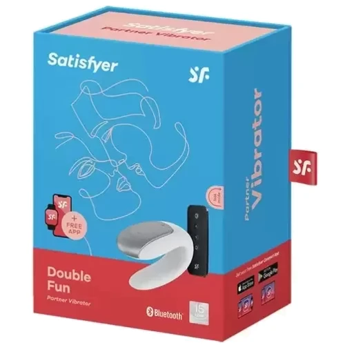 Вібратор для пар з пультом Satisfyer Double Fun (білий)