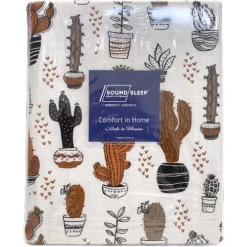 Комплект постельного белья Cactus SoundSleep муслин 3 пр. (94102086): Тип постельный комплект