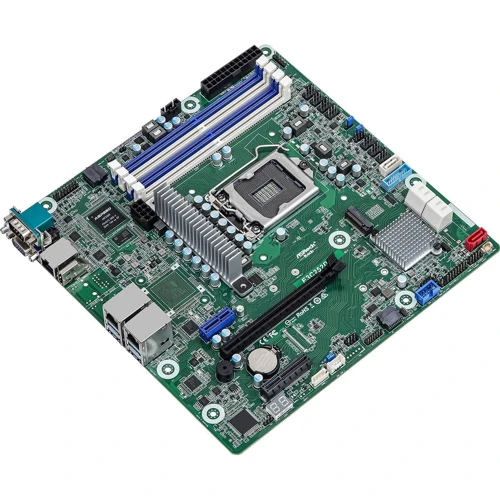 ASRock E3C252D4U: Разъемы на задней панели VGA, Ethernet RJ-45, HDMI, USB 3.2 Gen 1