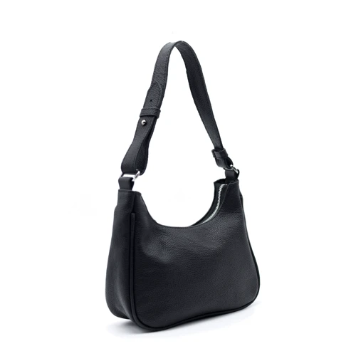 Женская сумка хобо ARTiS Bags черная (1771 703): Фактура Матовая, Зернистая