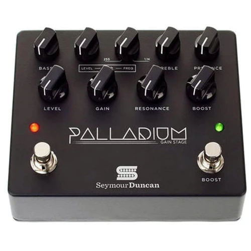 Педаль гитарных эффектов Педаль эффектов SEYMOUR DUNCAN PALLADIUM GAIN STAGE BLACK: Габариты, мм 141 x 122 x 56