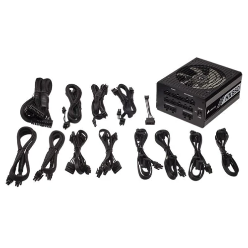 Блок питания Corsair HX850 (CP-9020138-EU) 850W: КПД, % 91