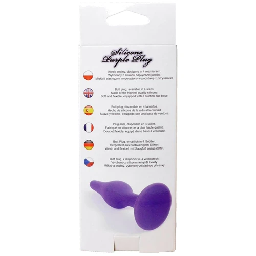 Анальная пробка BOSS Series Silicone Purple Plug Medium
