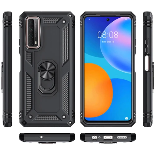 Аксессуар для смартфона BeCover Military Black for Huawei P Smart 2021 (705960): Материал TPU (термополиуретан) и пластик