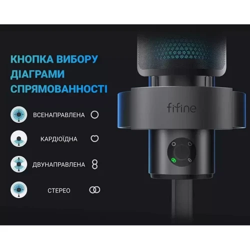 Микрофон конденсаторный Fifine A9: Тип преобразователя Конденсаторный