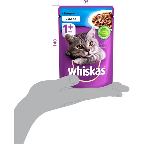 Влажный корм для котов Whiskas с тунцом в желе 100г (4770608253080) фото 7