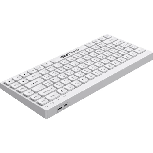 Клавиатура OfficePro SK955W Wireless/Bluetooth White: Тип клавиатуры стандартная