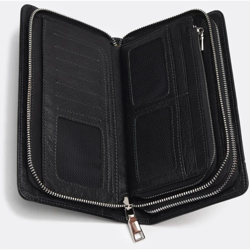 Чоловіча борсетки Ricco Grande чорна (K17m106-black): Тип ручки Коротка ручка, З знімною ручкою