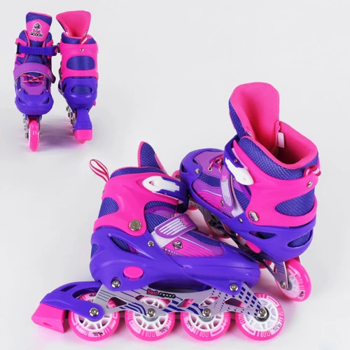 Роликовые коньки Best Roller Violet (98855): Расположение колес in-line