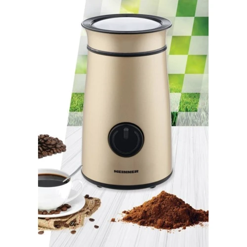 Кофемолка Heinner HCG-150IXGD: Резервуар для молотого кофе Нет