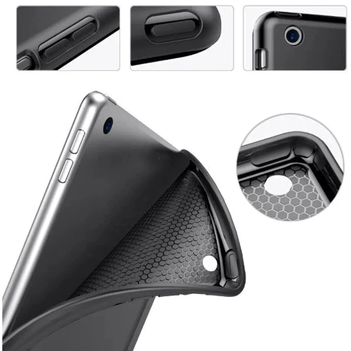 Аксессуар для iPad BeCover Tri Fold Soft TPU Silicone Black for iPad Air (2020-2025) (711405): Особенности трансформируется в подставку, Удобно держать в руке, Стильный дизайн, Стильный внешний вид, Приятен на ощупь, Надежная защита от царапин и загрязнений