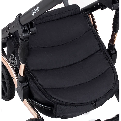 Коляска 2 в 1 Bair Polo (Cooper) шкіра 100% 28C бронза (перламутр): Кількість блоків 2