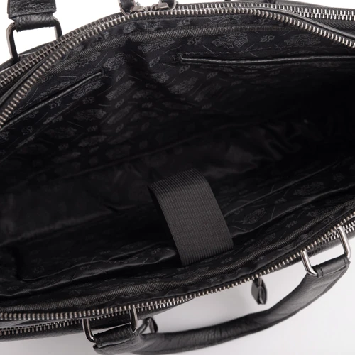 Мужская сумка мессенджер Der Flinger черная (SHIDF5359-black): Фактура Матовая, Зернистая